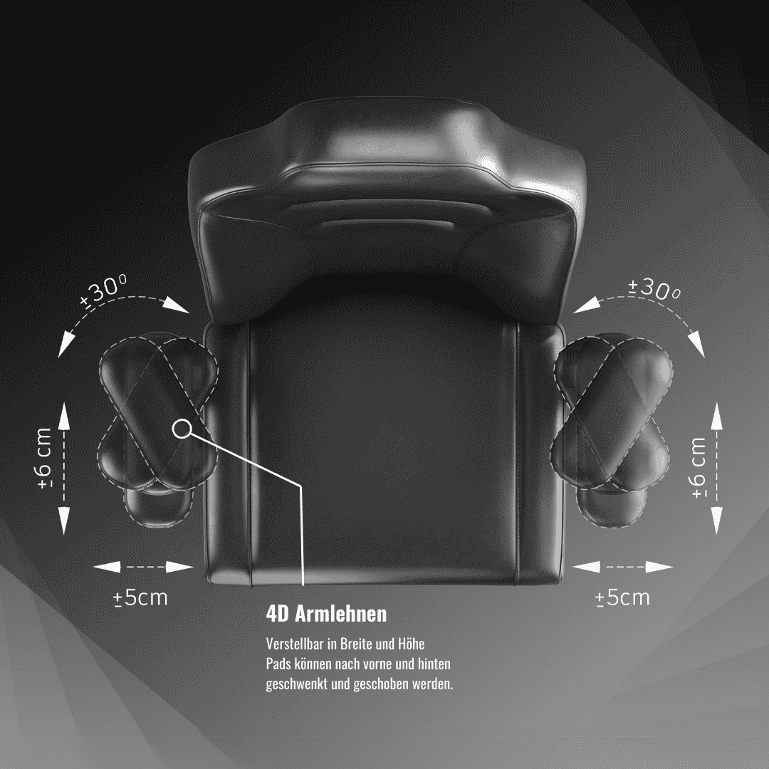 4D Armlehnen Gaming und Bürostuhl
