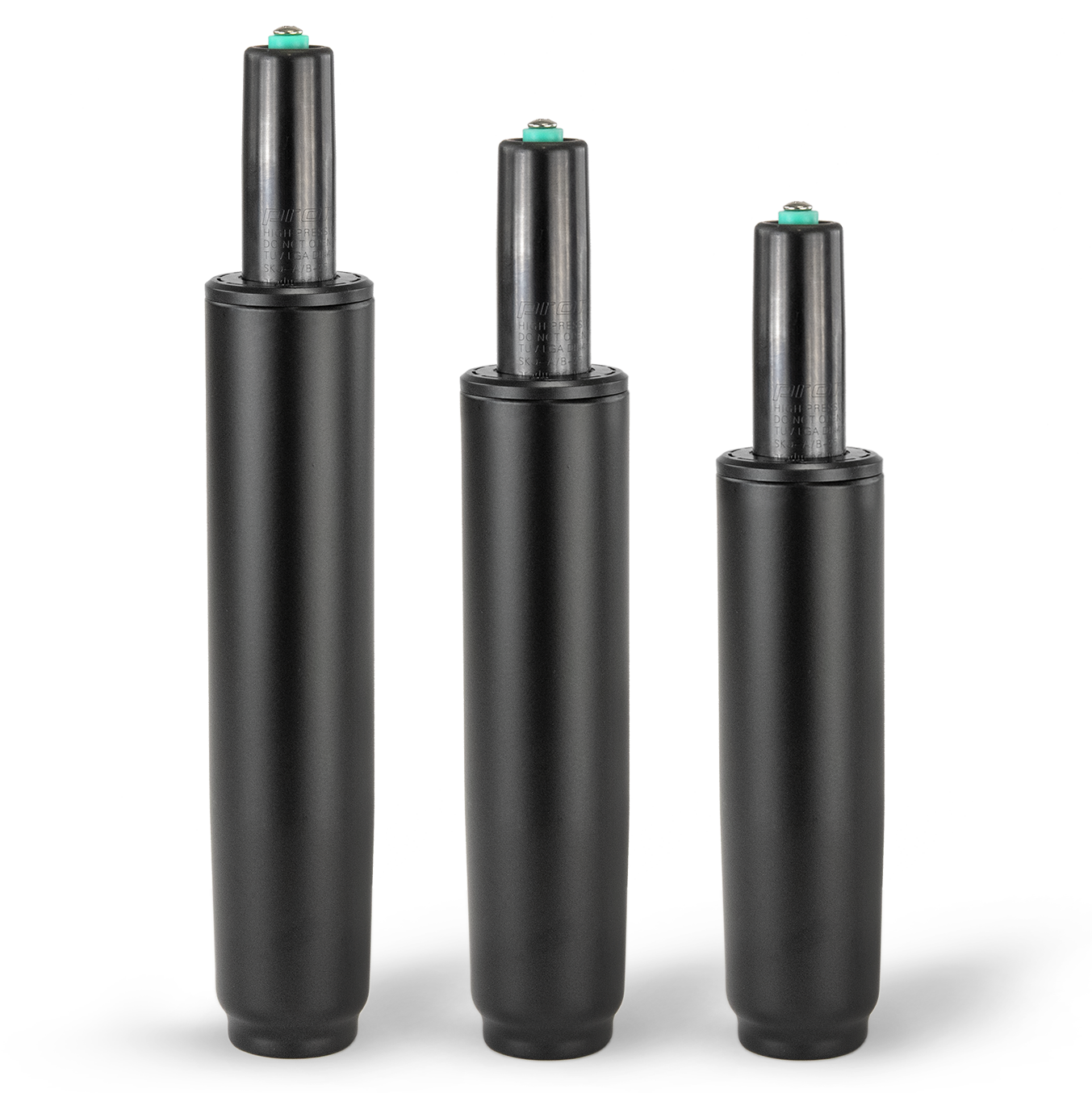Gas spring in various sizes